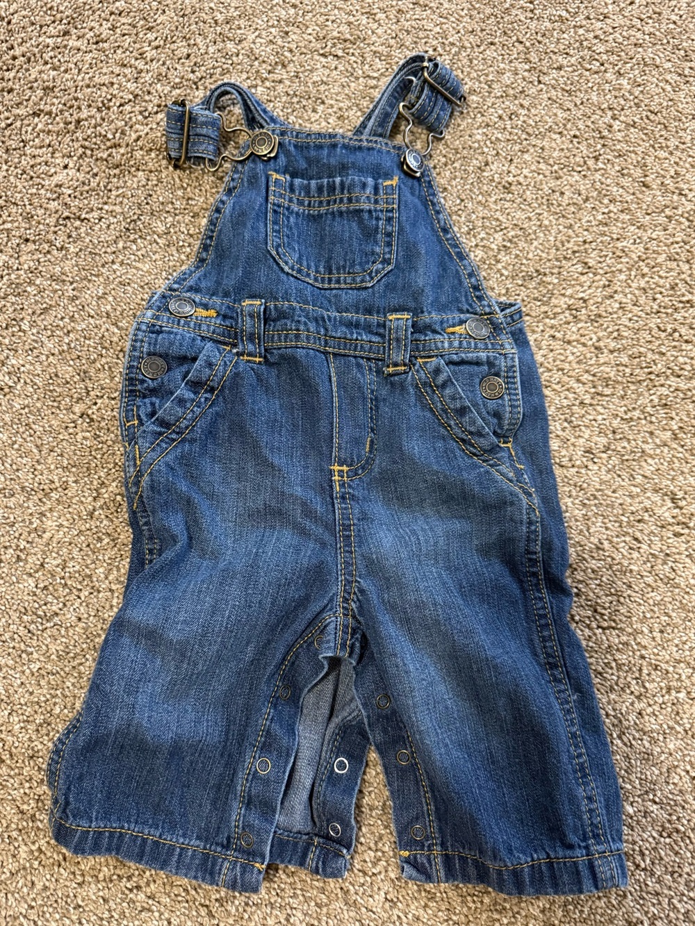 Old navy 3-6 month Classic Infant Denim Overalls - Blue